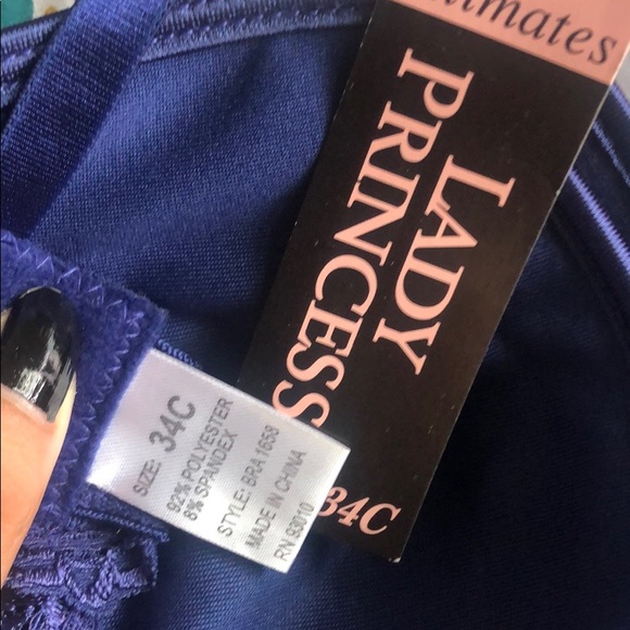 Lady Princess Intimates navy blue bra 34C - Picture 5 of 5